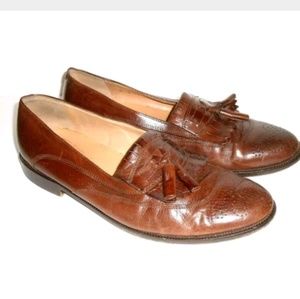 Johnston & Murphy Brown Leather Cellini Loafers